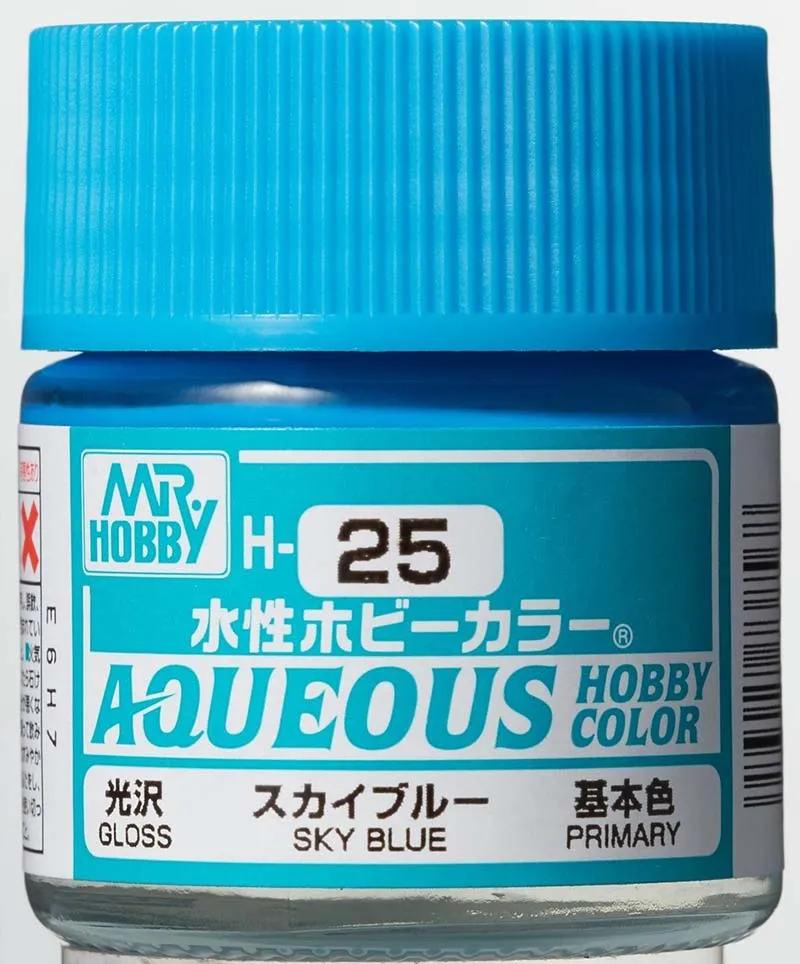 Краска Mr Hobby, акриловая, небесная глянцевая, H 25, 10 мл