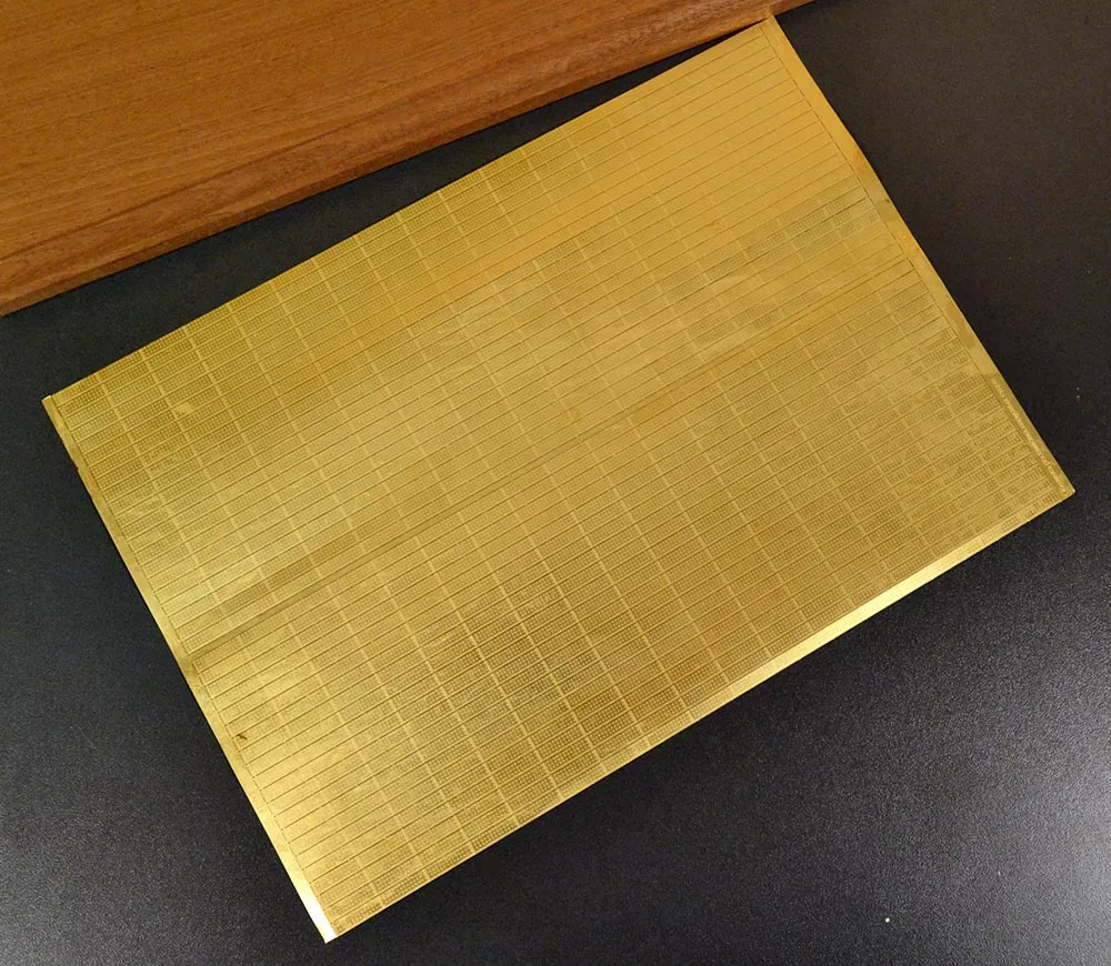 Латунные пластины 4,75х17 мм, 714 шт, масштаб 1:72