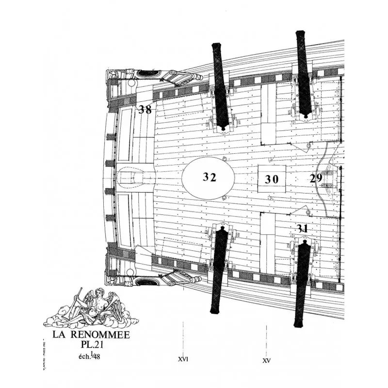 La Renommee, 1744 + чертежи