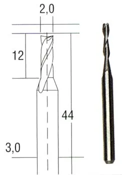 Фреза твердосплавная Proxxon, 2 мм
