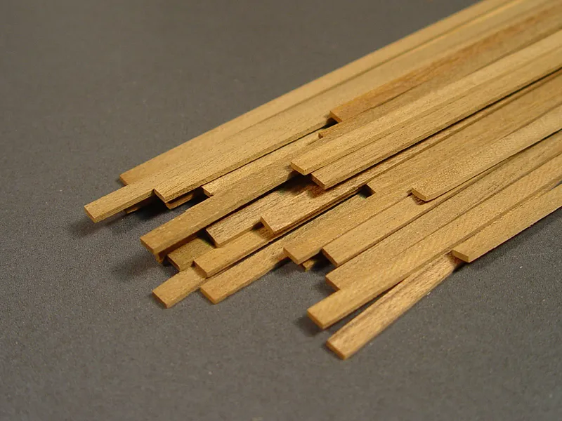 Рейка 2х6 мм, африканский орех, 4 шт