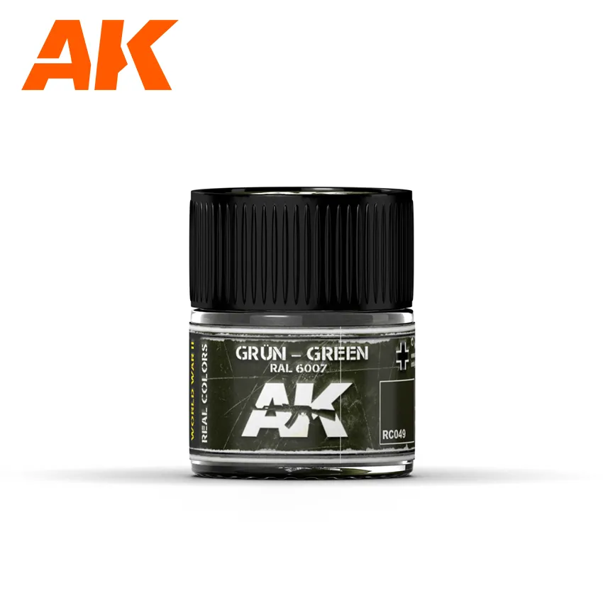 Краска AK Interactive, акриловая Grün-Green RAL 6007 (зеленый), 10 мл