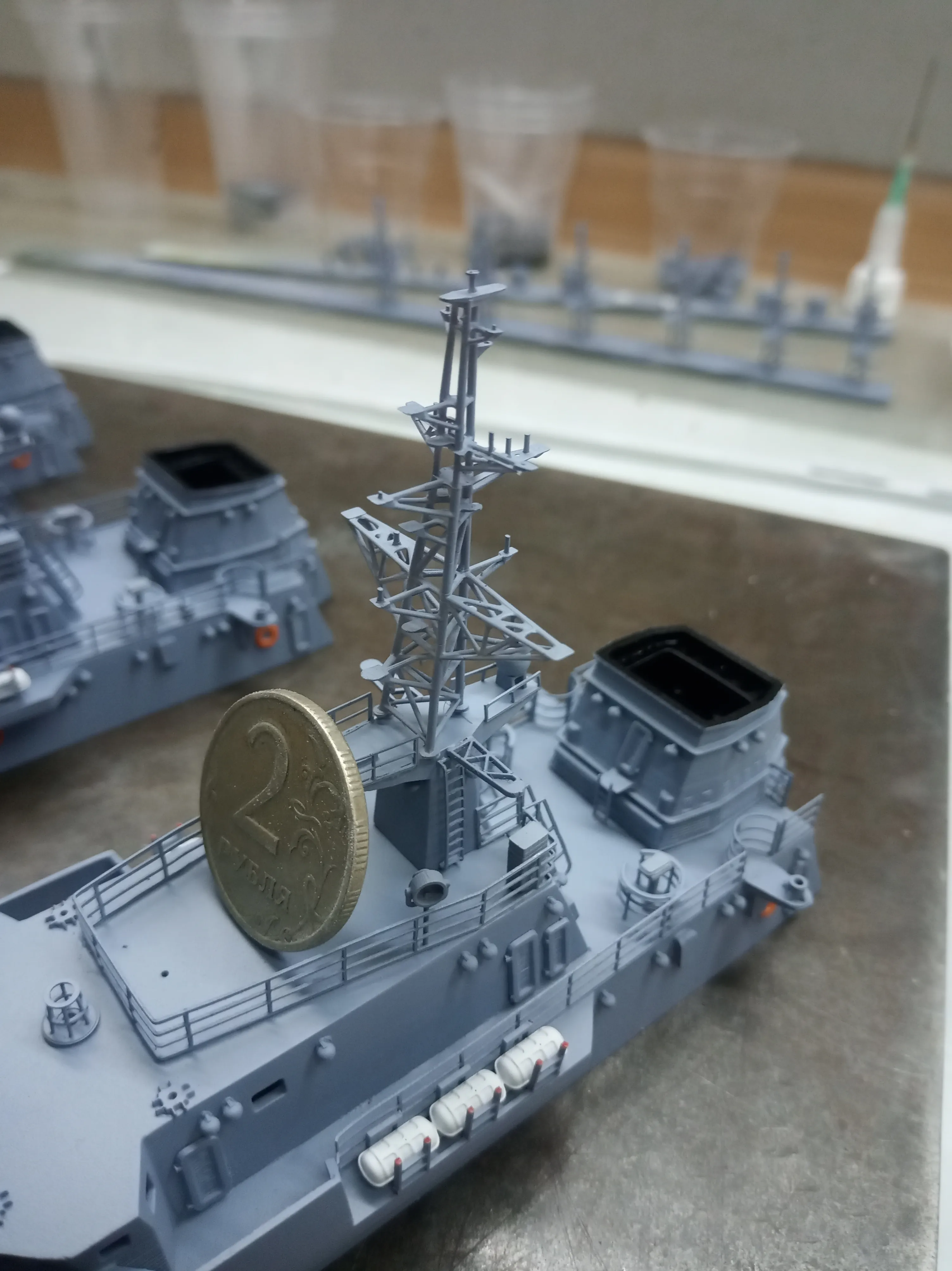 Модель корабля Противоминный корабль базовой зоны Проект 12701 - Верфь на Столе