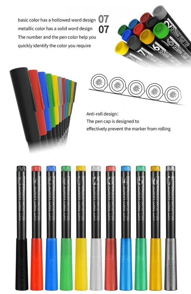 Маркер для пластика, серый