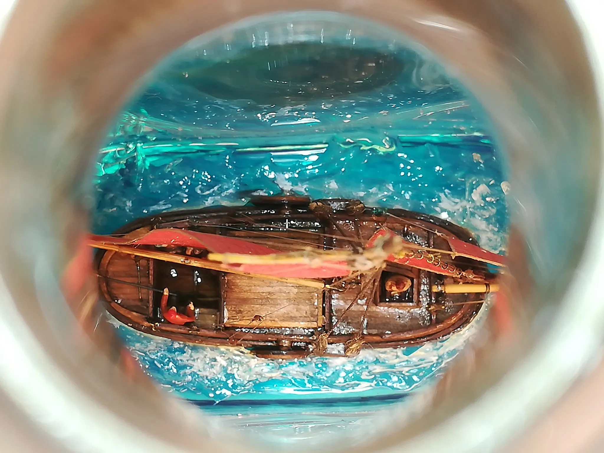 Модель корабля голландская яхта-буер - Верфь на Столе