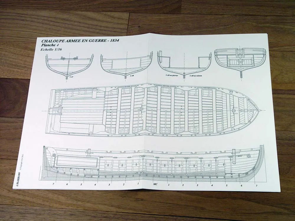 Longboat armed for war, 1834 + чертежи