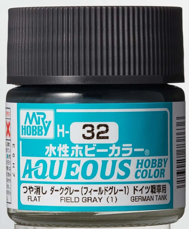 Краска Mr Hobby, акриловая, FIELD GRAY (1) матовая, H 32, 10 мл