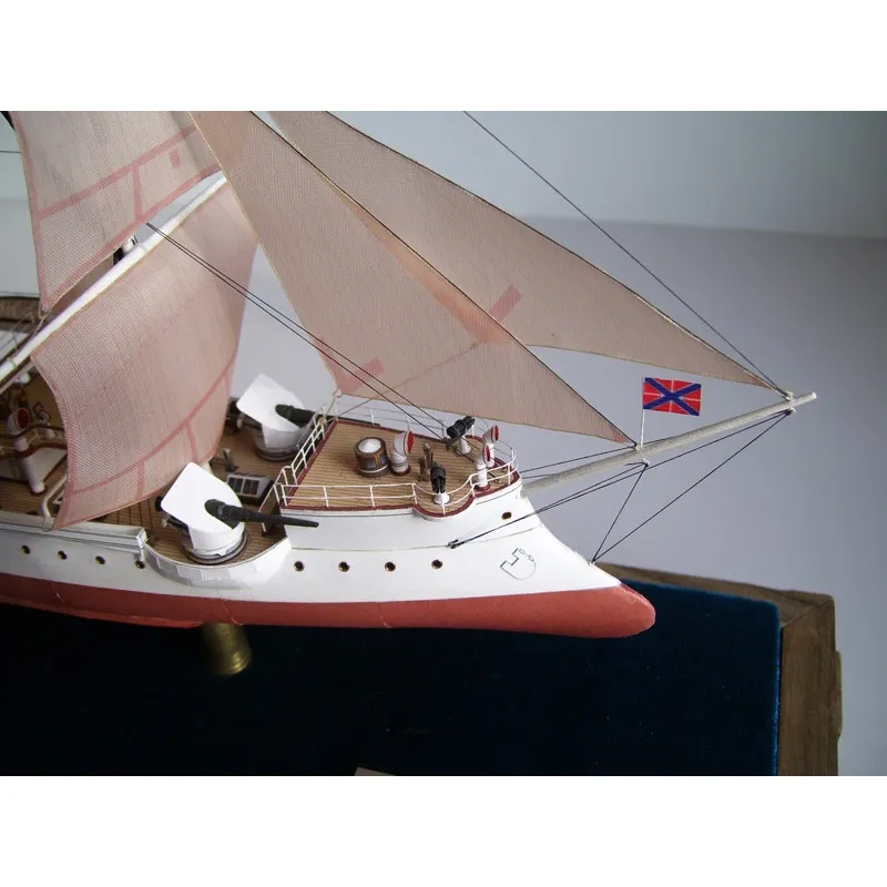 Модель из картона канонерская лодка "Кореец", Россия 1888 г