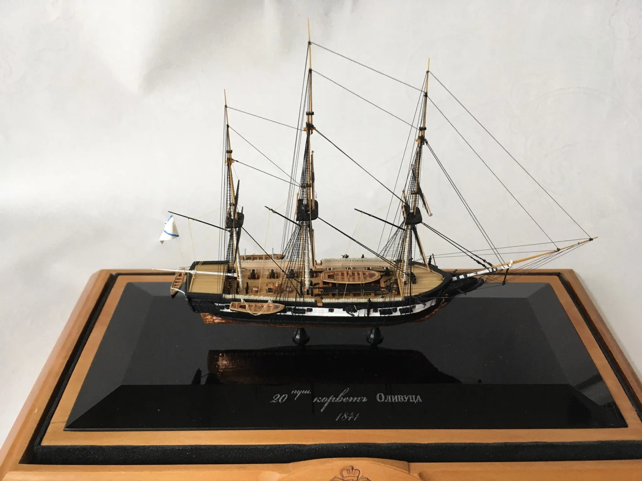 Модель корабля 20-ти пушечный корвет “Оливуца” - Верфь на Столе