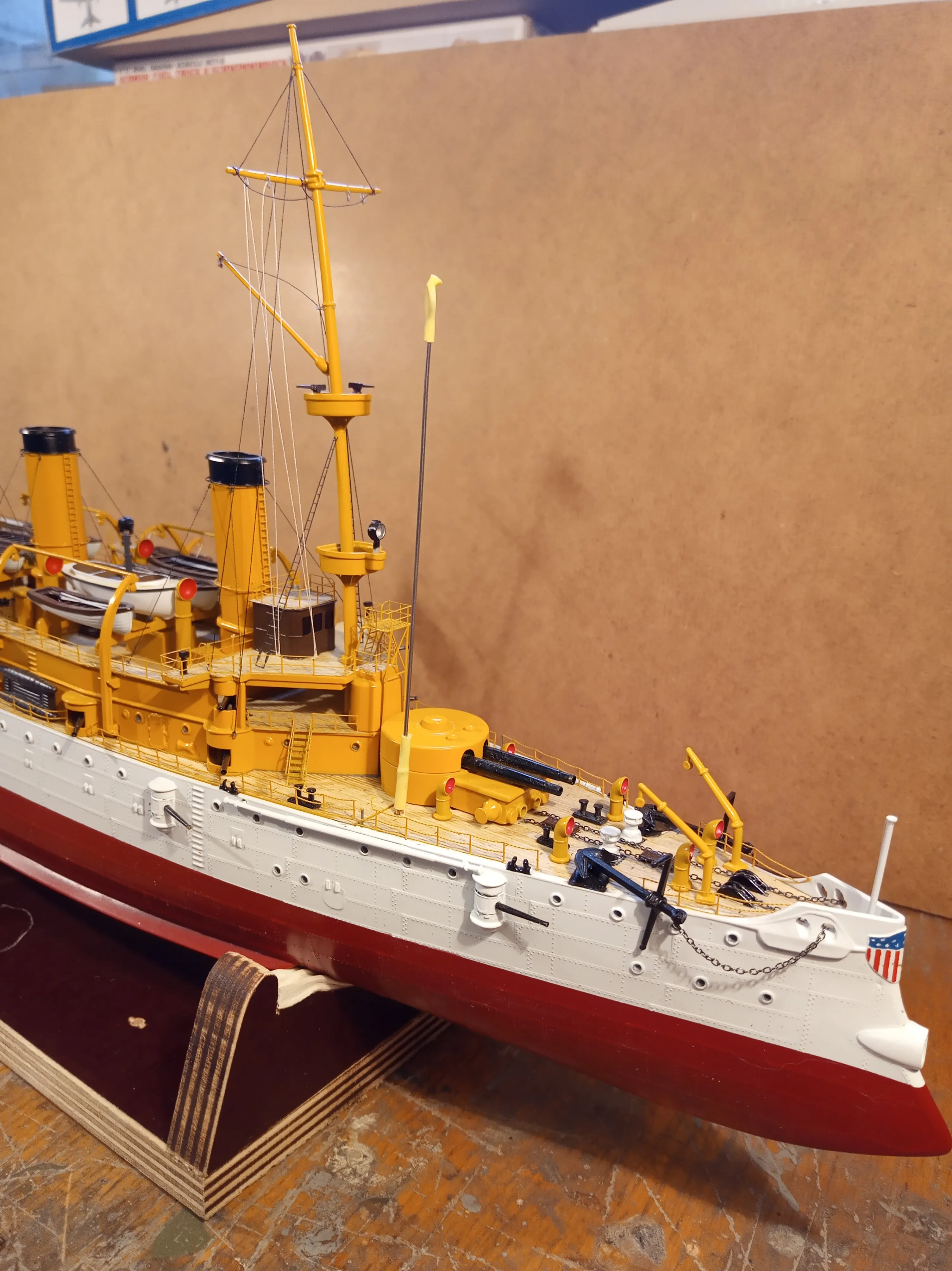 Модель корабля Protected Cruiser USS "OLIMPIA" - Верфь на Столе