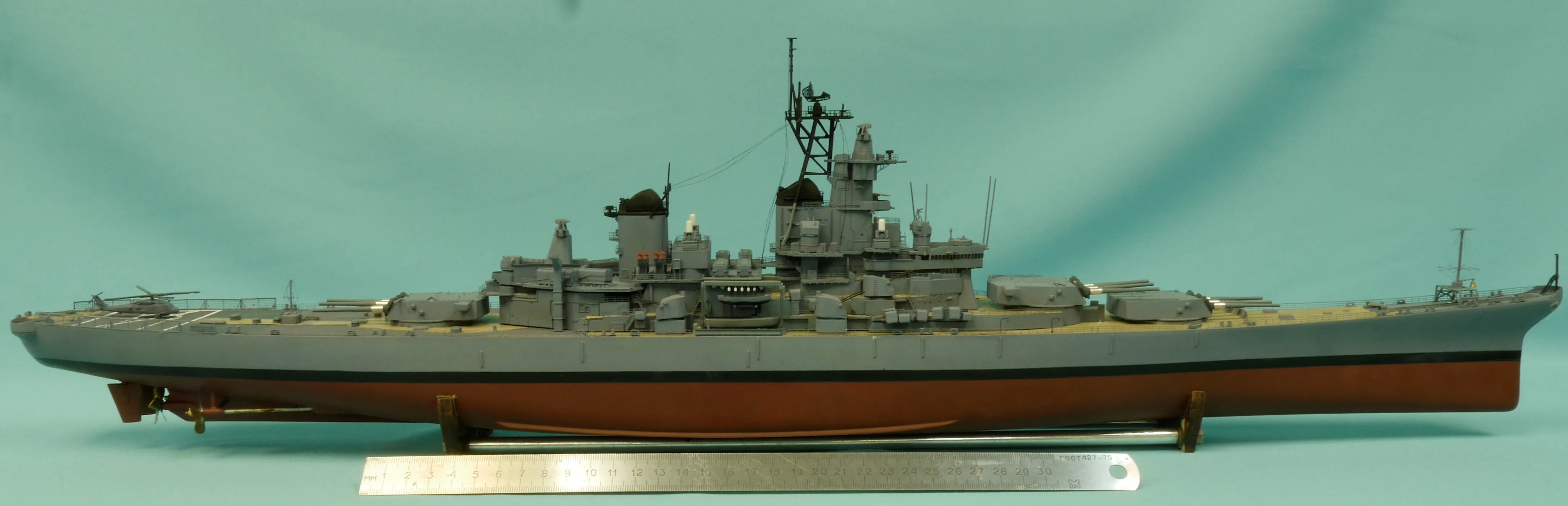 Модель корабля USS «New Jersey» (BB-62) - Верфь на Столе