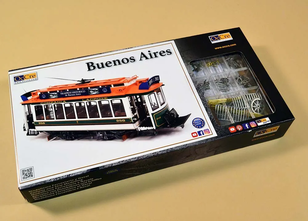 Модель трамвая BUENOS AIRES + (Полный набор инструментов, клея и краски)