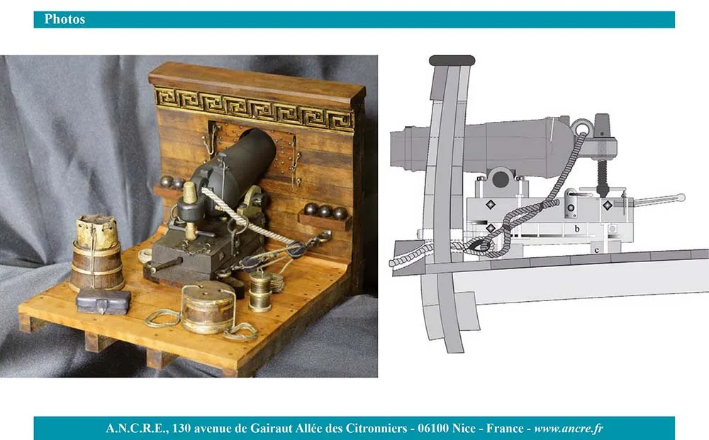 12-pounder Carronade Fighting Station 1840 Schooner