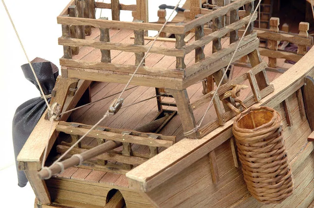 деревянная модель парусника Catalan Ship