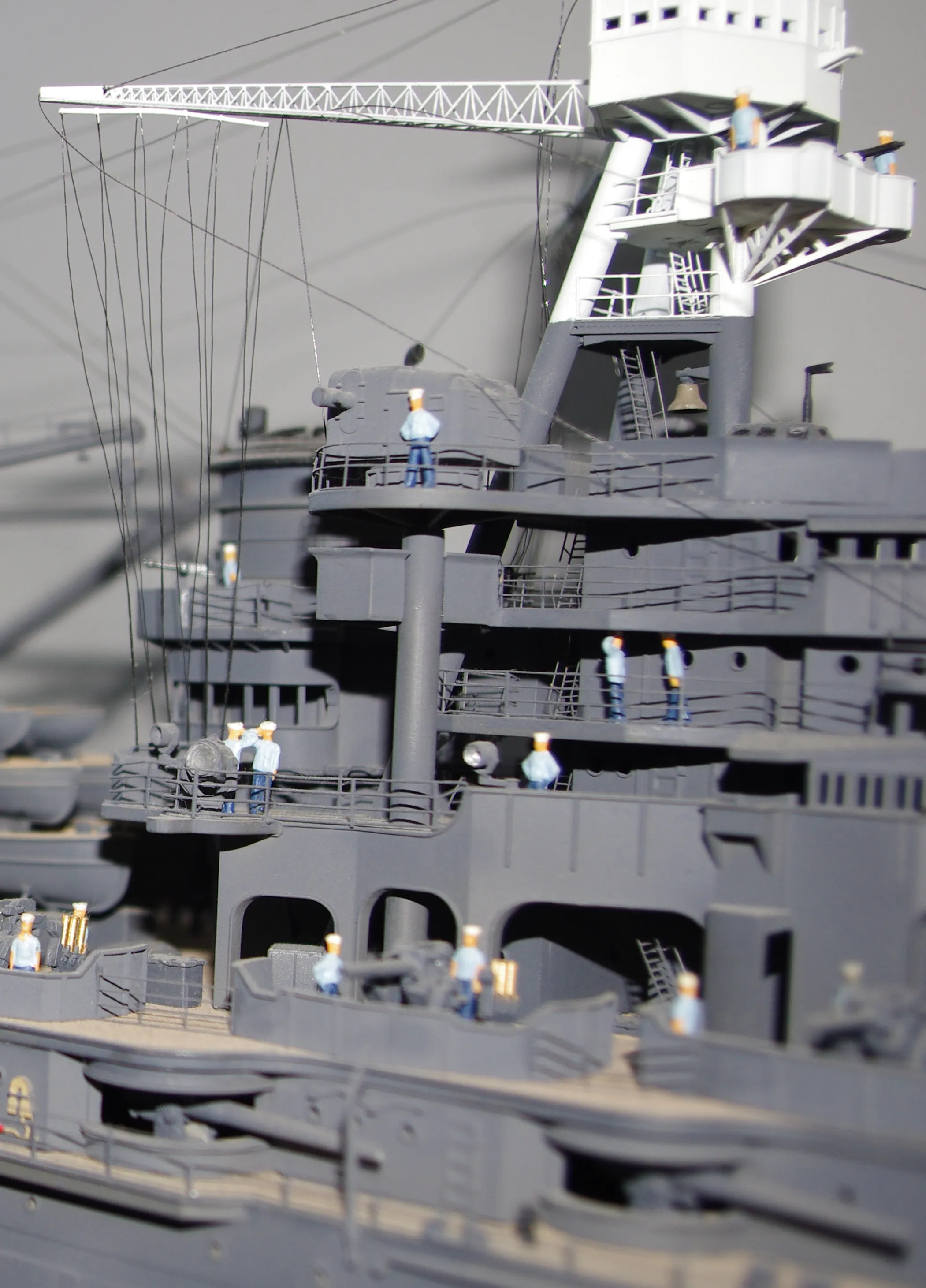 Модель корабля Линкор  ВВ-39  "АРИЗОНА"  декабрь 1941 г. - Верфь на Столе