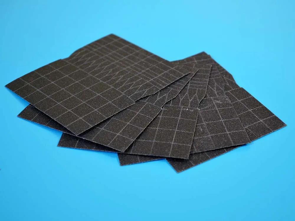 Шлифбумага #400 (вариант 1) для миниатюрной линейной шлифмашинки (5 шт)