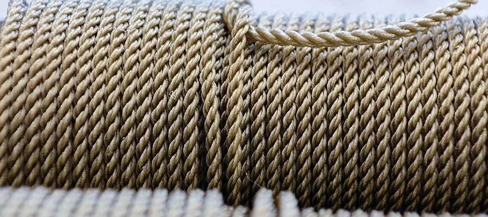 Нить плотной скрутки пеньковая, 0,7 мм, длина 5 м