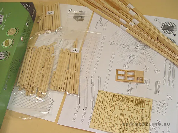 Сторожевой домик, XIX век, 547 деталей + (Стартовый набор инструментов)