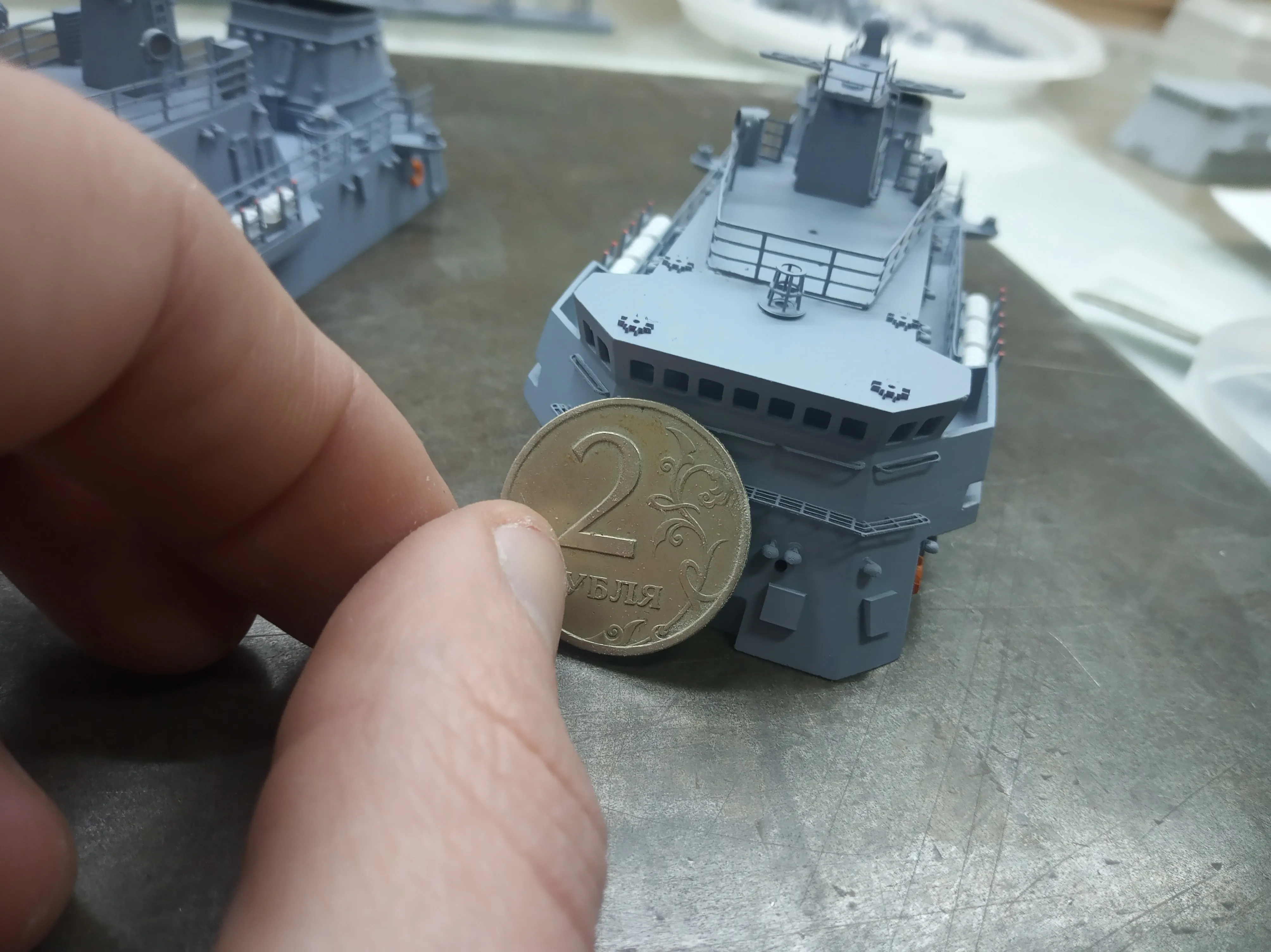 Модель корабля Противоминный корабль базовой зоны Проект 12701 - Верфь на Столе