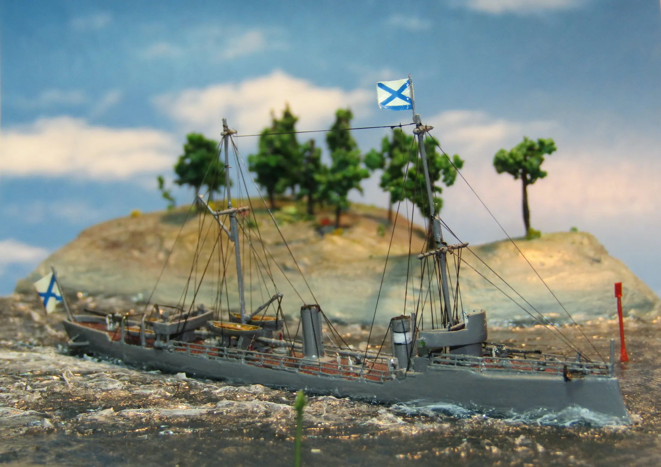 Модель корабля Эскадренный миноносец «Сибирский стрелок» 1906 г. - Верфь на Столе