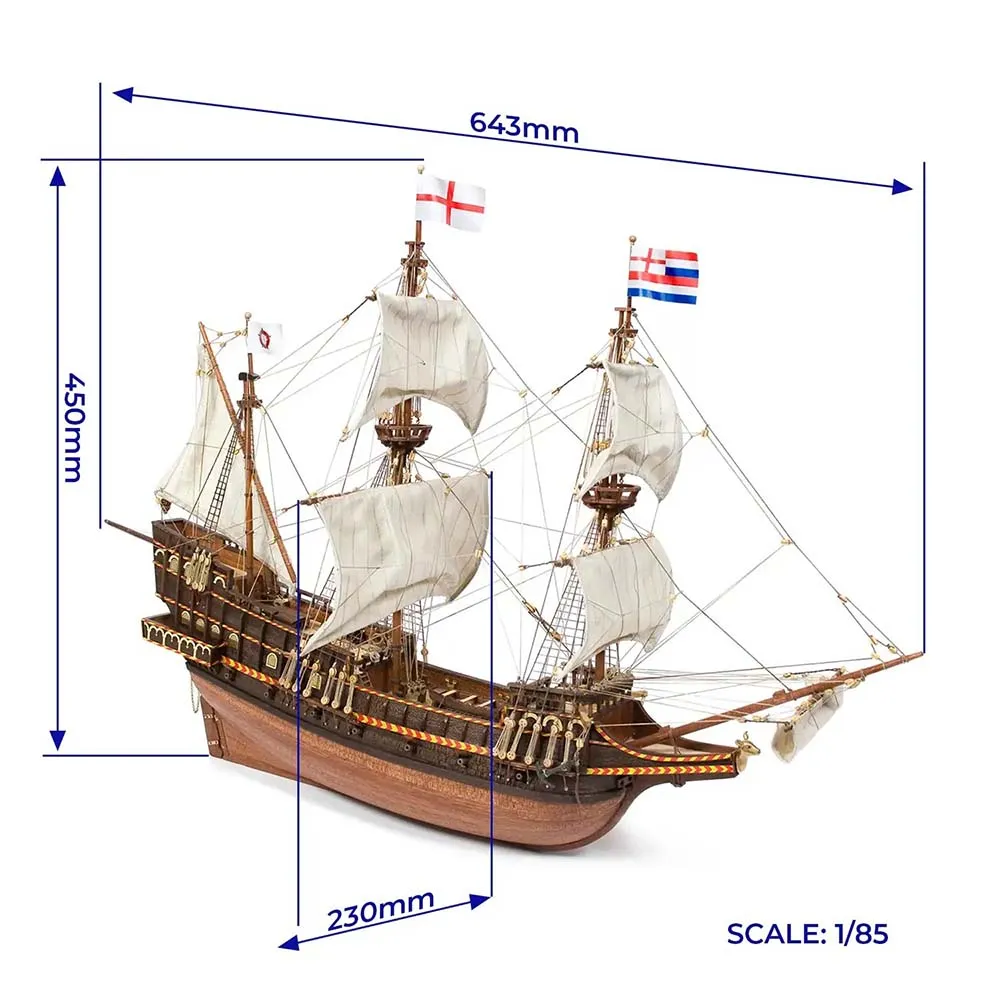 модель корабля своими руками Golden Hind улучшенная версия
