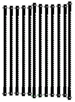 Пилки со штифтами для лобзика Proxxon DSH/E, мелкий зуб, 12 шт