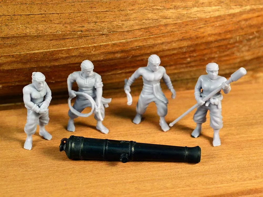 Набор фигурок "Орудийный расчет" масштаб 1/48