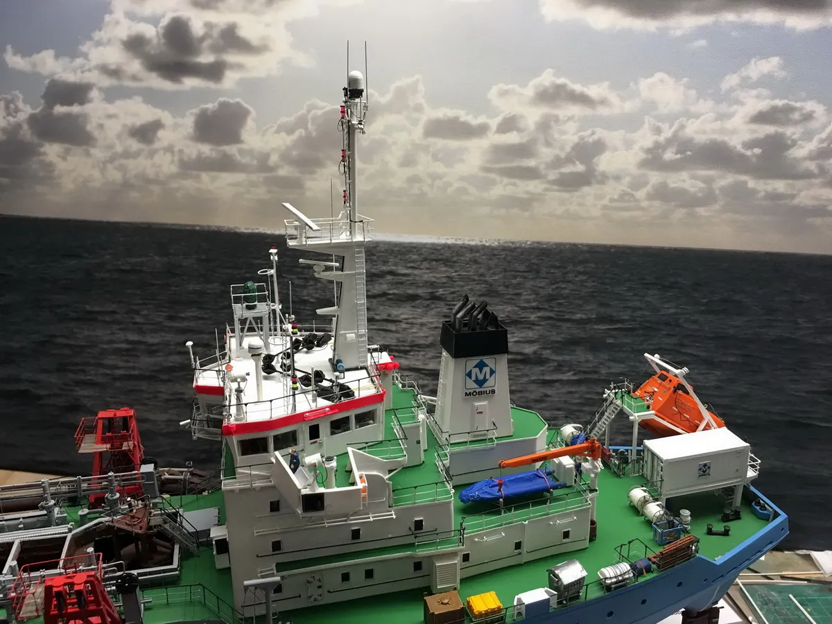 Модель корабля dredger "Josef Möbius" - Верфь на Столе