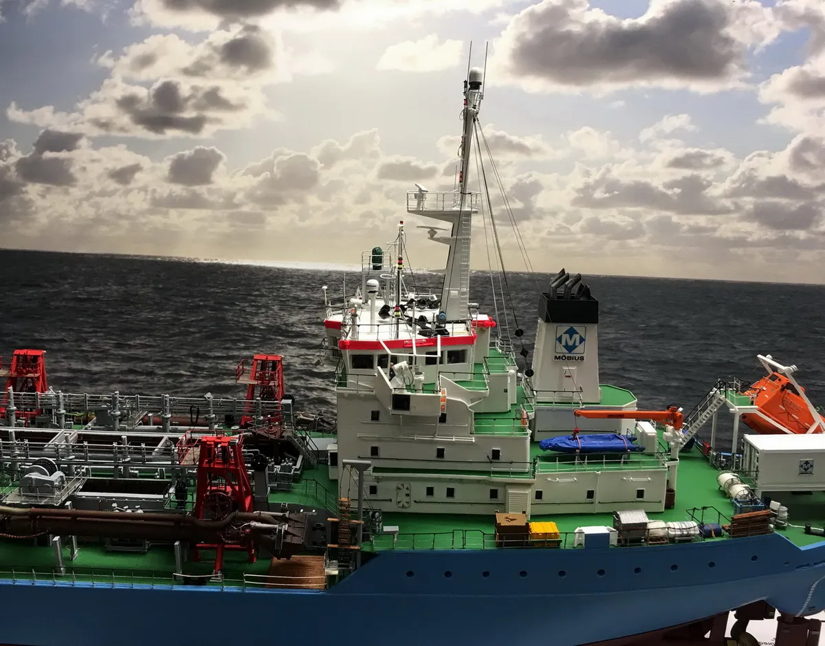 Модель корабля dredger "Josef Möbius" - Верфь на Столе