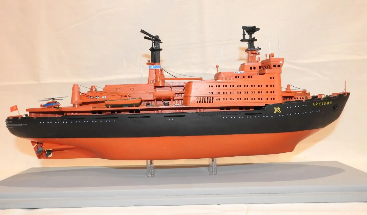 Модель корабля Ледокол «Арктика» 1972г. - Верфь на Столе