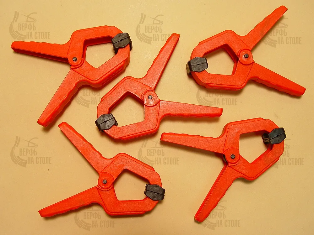 Зажим пластиковый, 38 мм, 3 шт.