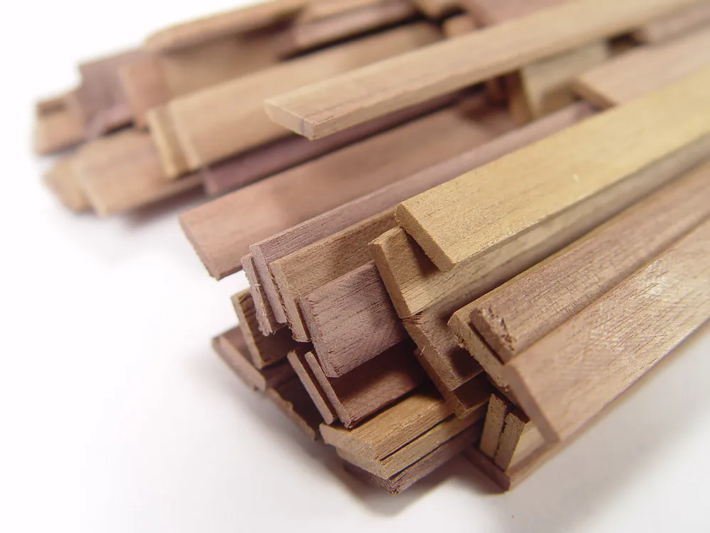 Рейка 2х4мм, темный орех, 5 шт.