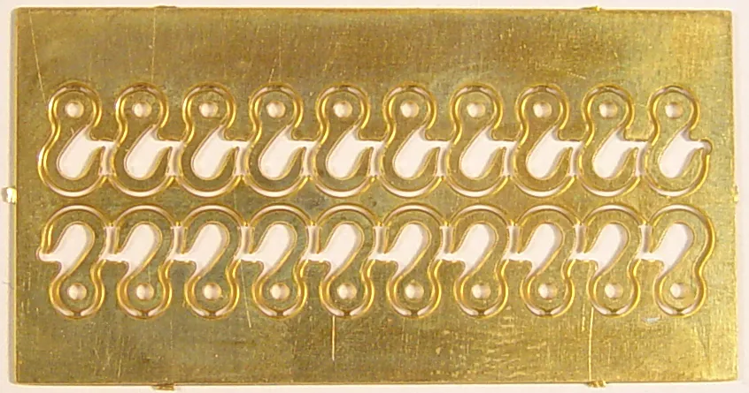 Гак, латунь, 4 мм, 20 шт