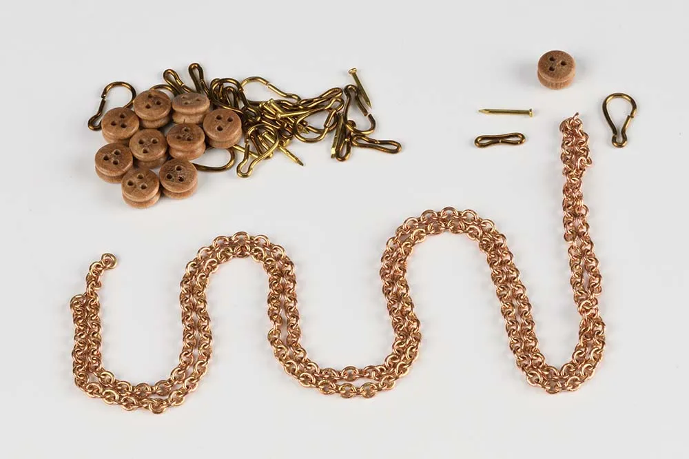 Вант-путенс цепной с юферсом, 5 мм, 4 шт