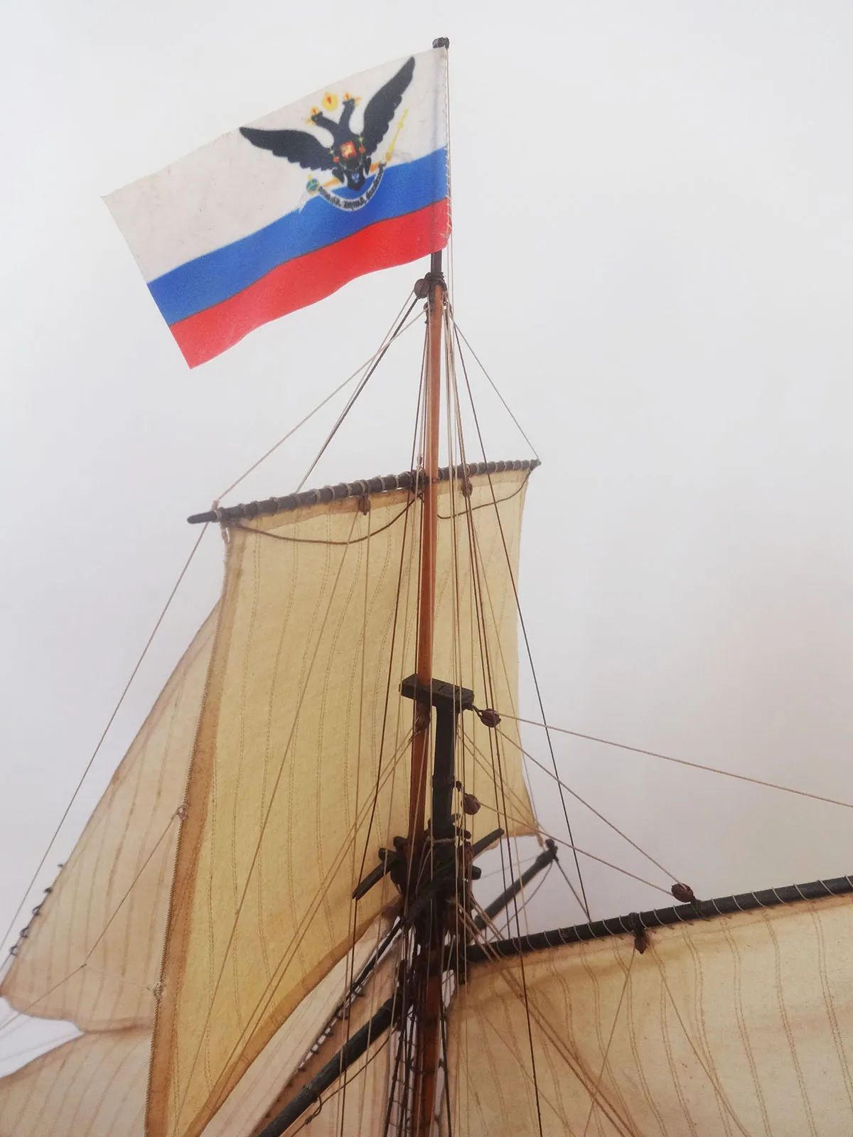 Модель корабля 8-и пушечный тендер «Авось», 1806 г. - Верфь на Столе