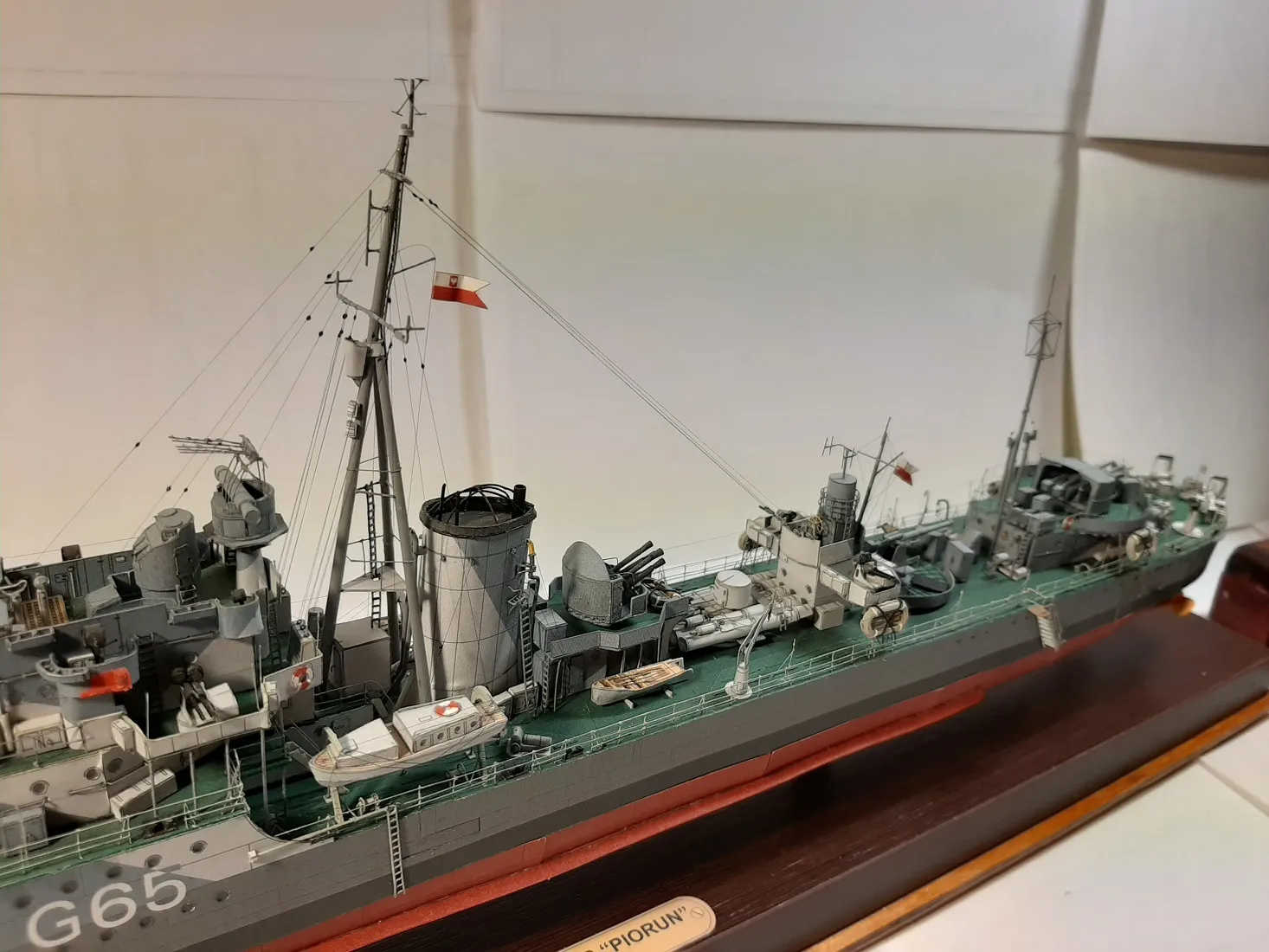 Модель корабля ORP "Piorun" - Верфь на Столе