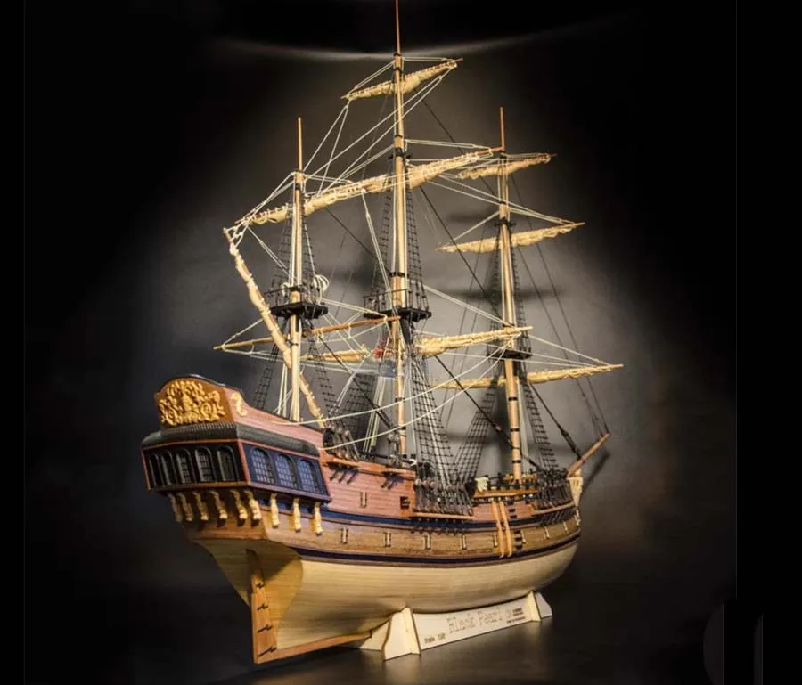модель корабля для сборки Black Pearl (Черная Жемчужина), 533 мм
