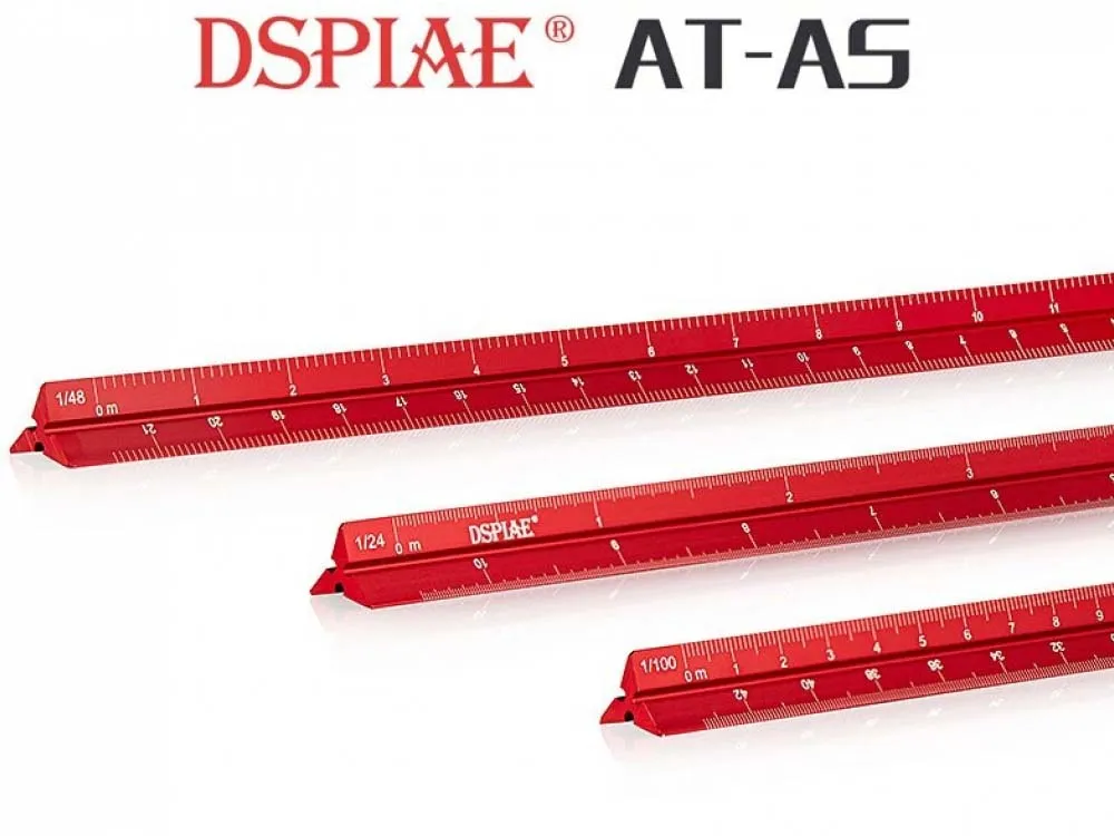 Линейка узкая трехгранная, 6 масштабов, 30 см