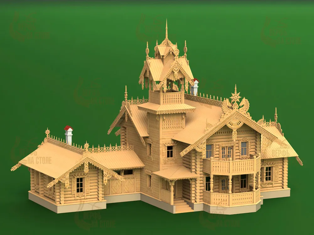 Загородный летний дом, , 2880 деталей