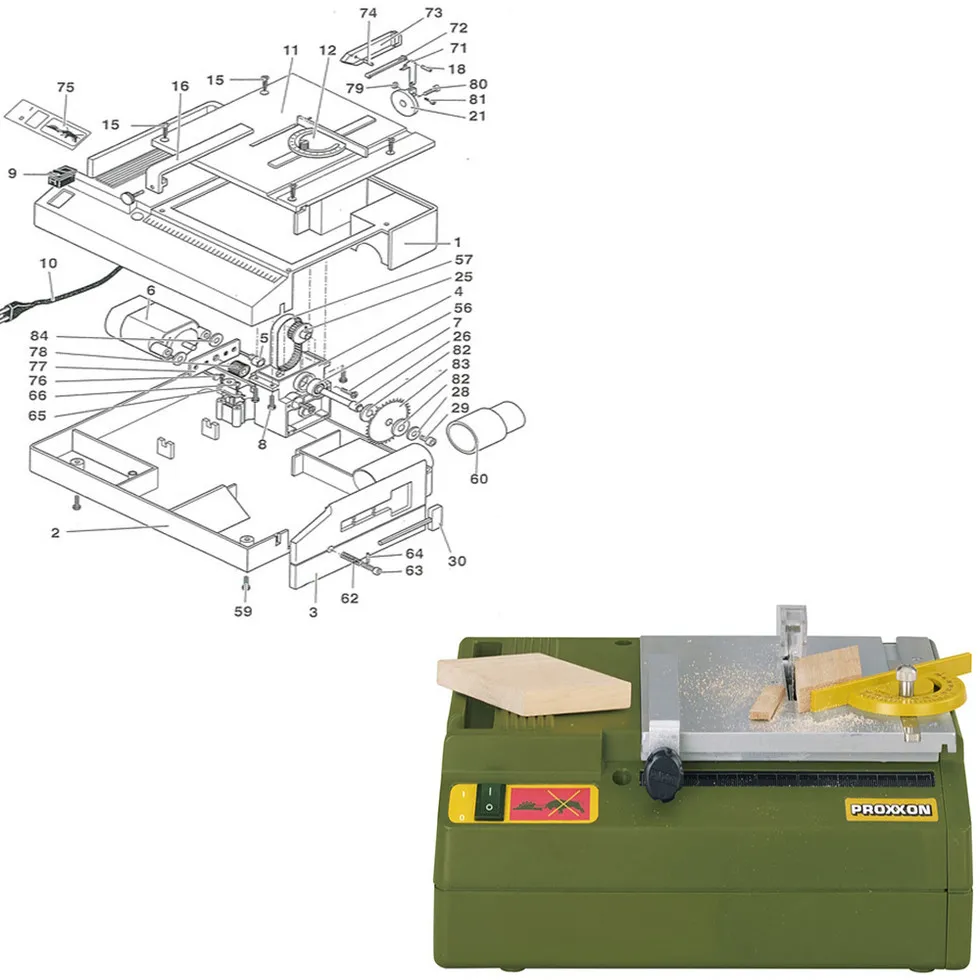Циркулярная пила Proxxon KS230 27006