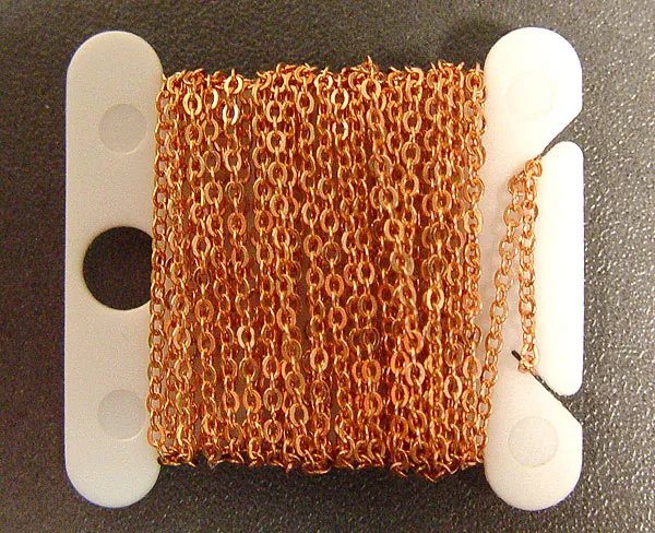 Цепь 7 звеньев/см, латунь, длина 30 см