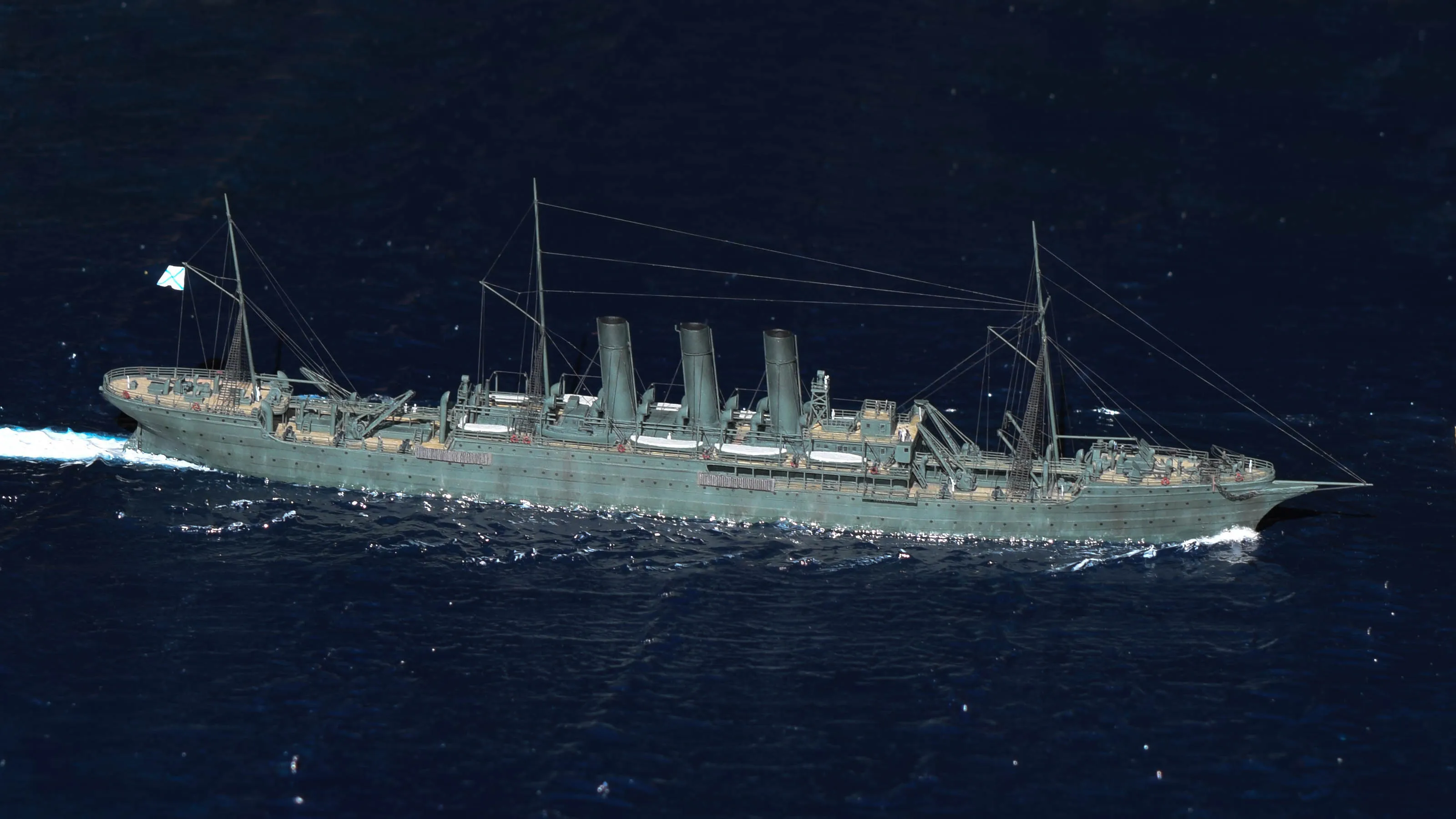 Модель корабля Вспомогательноый крейсер "Лена" - Верфь на Столе