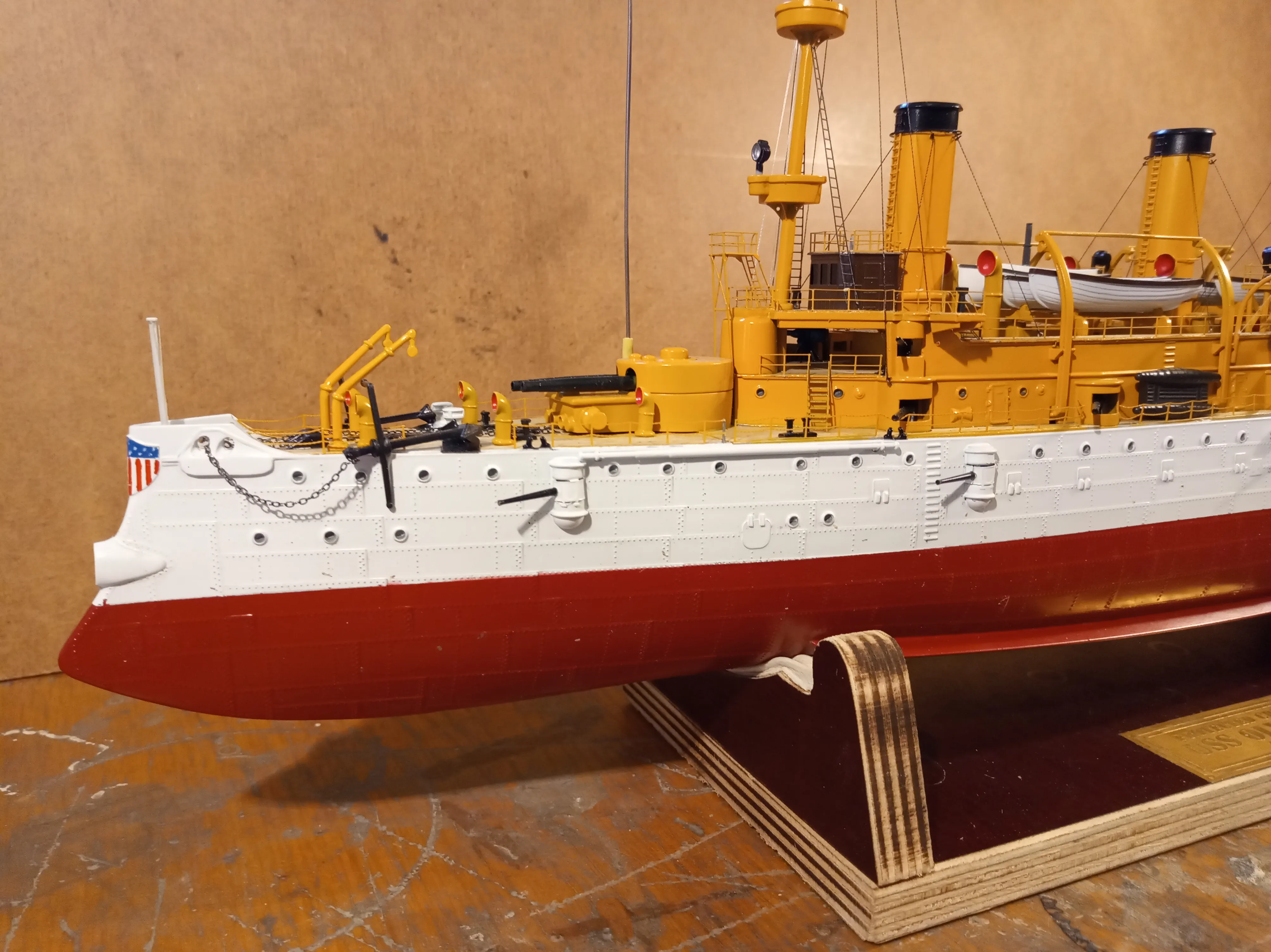 Модель корабля Protected Cruiser USS "OLIMPIA" - Верфь на Столе