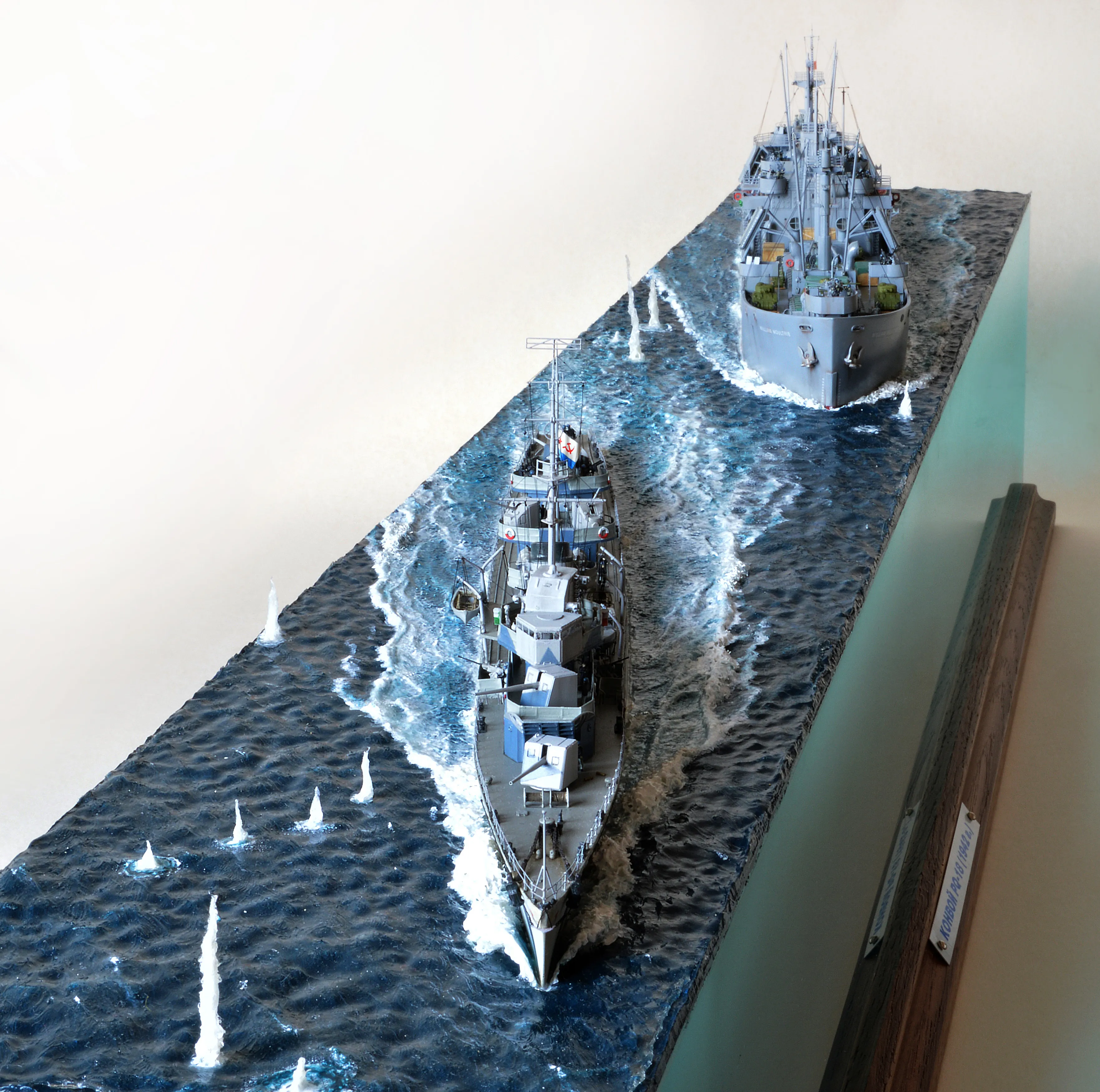 Модель корабля Диорама "Североморцы" - Верфь на Столе