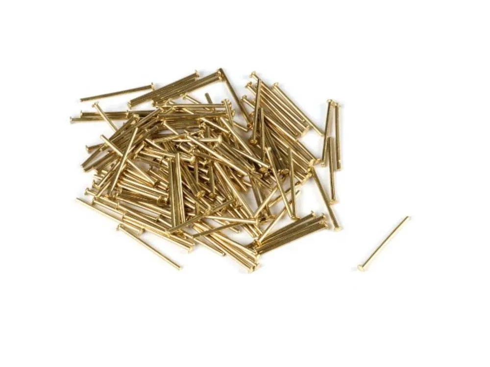 Гвоздь тупой, латунь, 12 мм, 200 шт