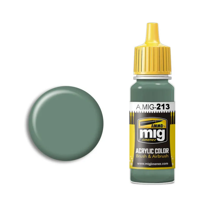 Краска акриловая FS 24277 GREEN (зеленый), Ammo Mig, 17 мл