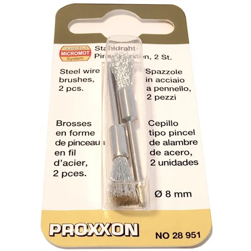 Стальные щётки Proxxon 8 мм, 2 шт