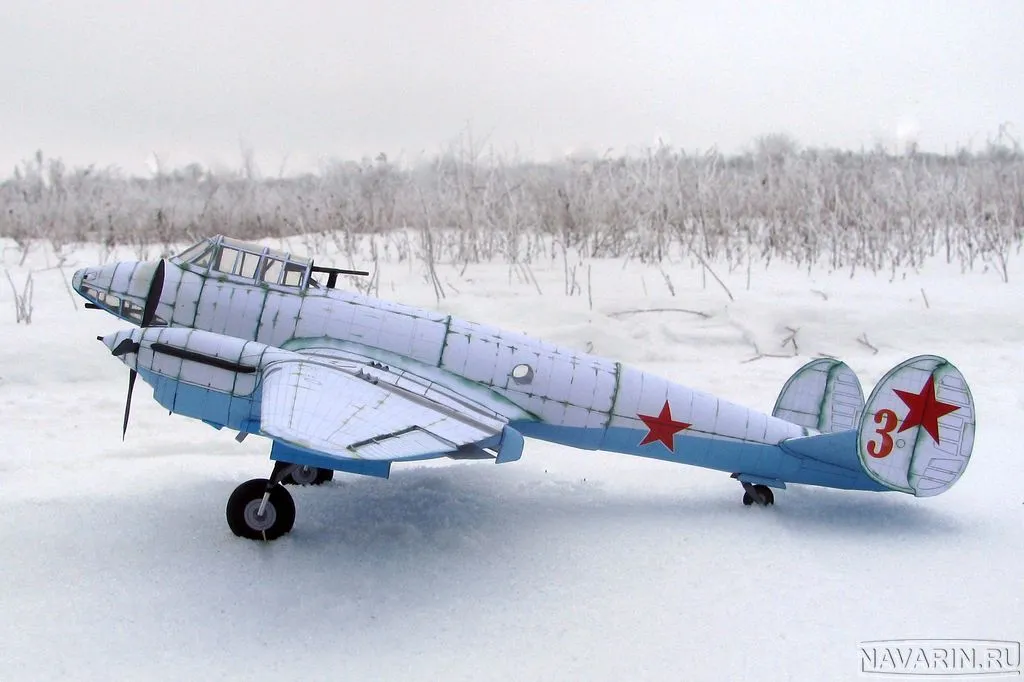 Модель из картона Тяжелый истребитель