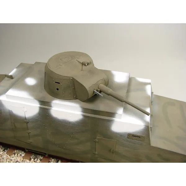 Zeppelin, Shipyard, бумажная модель бронедрезины