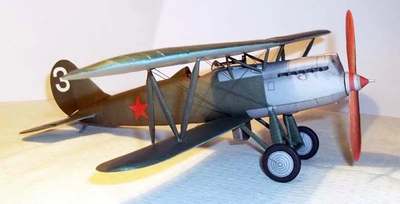Модель из картона Истребитель И-3